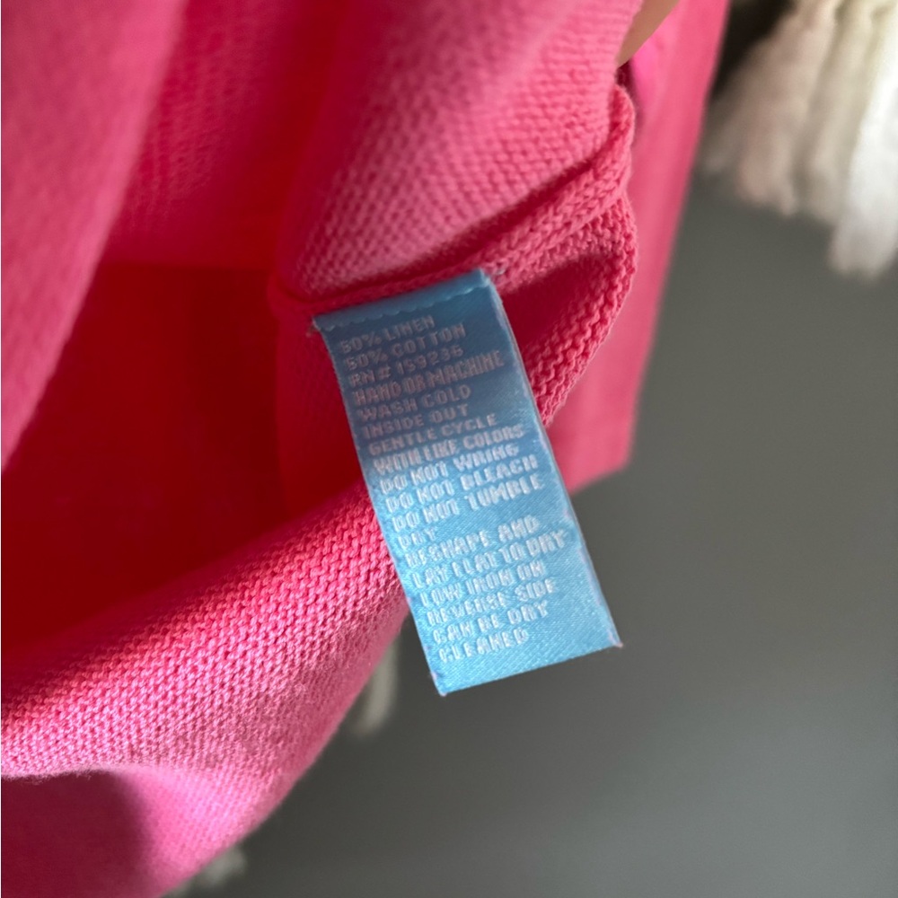 Pink Linen Blend Sweater - Picture 3 of 3